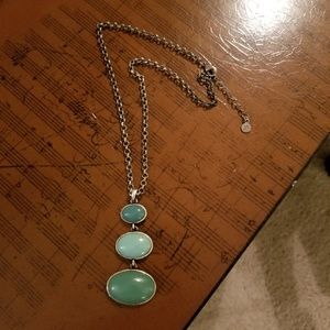 Necklace, Silver Link Chain with Pendant